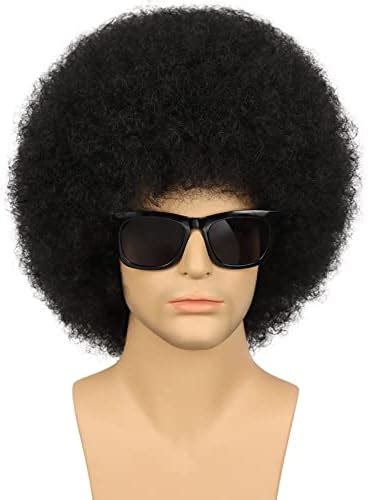 Becus 8inch Afro Wig For Black Men Short Kinky Curly 100