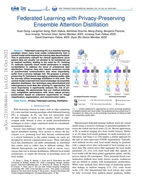 PDF Federated Learning With Privacy Preserving Ensemble Attention