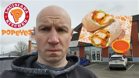 Popeyes New Buffalo Crispy Chicken Wrap Youtube