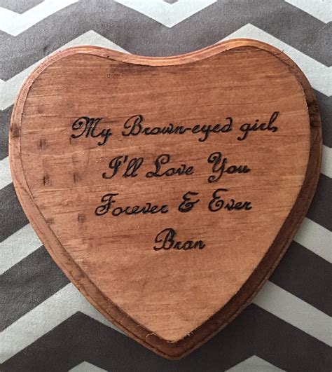 Heart Shaped Wooden Plaque Personalized With Your Own Personal