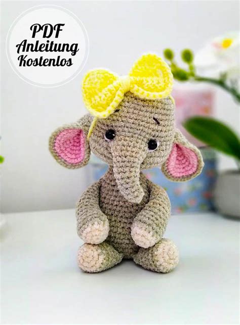 Elefant Amigurumi H Keln Pdf Anleitung Kostenlos