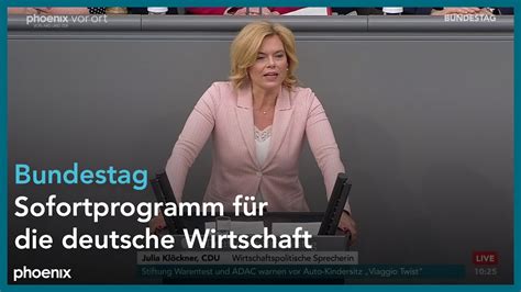 Bundestagsdebatte zum Sofortprogramm für deutsche Wirtschaft am 11