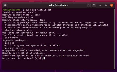 How To Install Zsh Z Shell On Ubuntu 20 04 Tecadmin Tecadmin