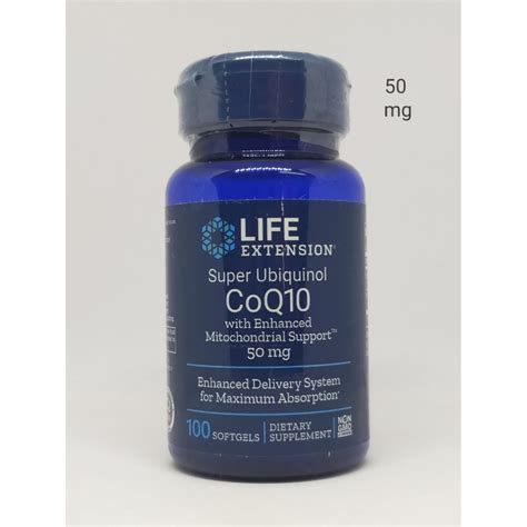 Life Extension Super Ubiquinol Coq10 With Enhanced Mitochondrial