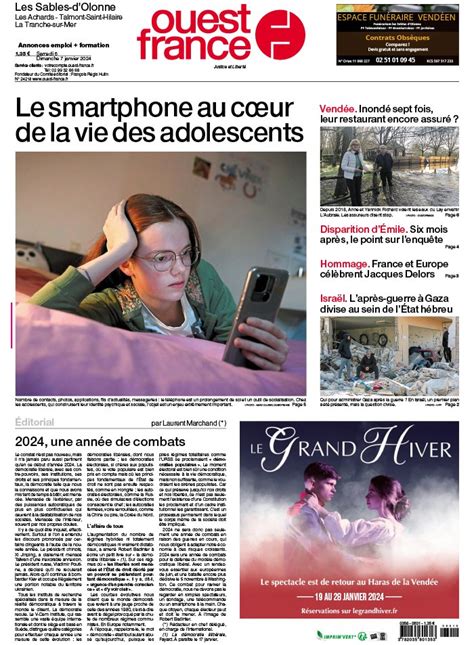 Ouest France N20240106 du 06 janvier 2024 à télécharger sur iPad