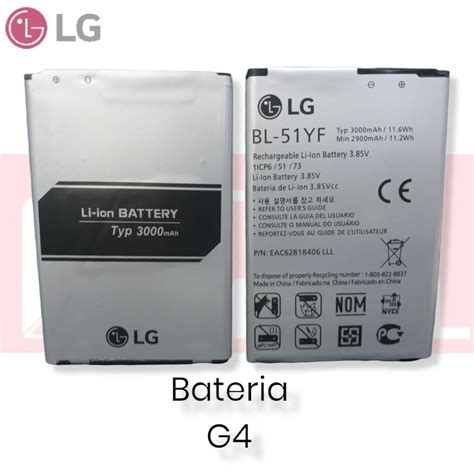 Bater A Para Lg G Bl Yf Topmovil Repuestos