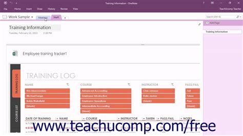 Onenote 2016 Tutorial The Onenote Environment Microsoft Training Youtube