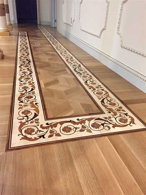 Picture Example Of Custom Border Set In Rift White Oak Parquet Id497 Czar Floors Artofit