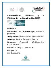 GMAF U1 EA LERG odt Universidad Abierta y Distancia de México UnADM a