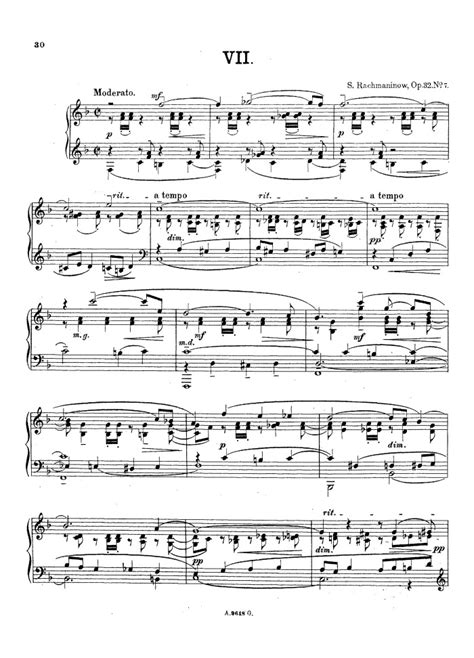 Op No Prelude In F Major Free Sheet Music By Rachmaninoff Pianoshelf