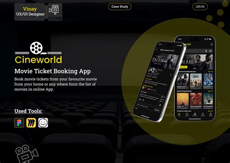 CINEWORLD(Movie Ticket Application) :: Behance