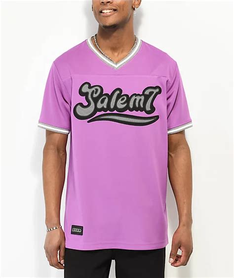 Salem7 Purple Baseball Jersey