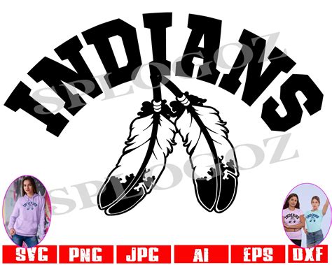 Indians Svg, Indian Svg, Indians Feather Png, Indian Mascot Png, SVG ...