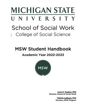 Msw Handbook School Of Social Work Michigan State University