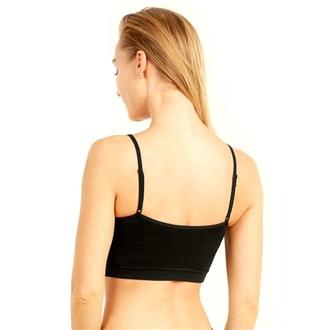 6 X Womens Seamless Lace Top Sports Bra Cleavage Cover Padded Stretch One Size Ebay