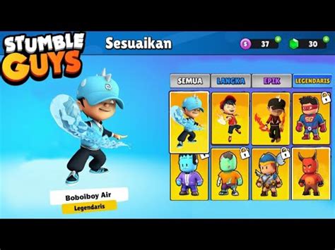 CARA DAPAT SKIN BOBOIBOY AIR DI GAME STUMBLE GUYS SKIN RAHASIA YouTube