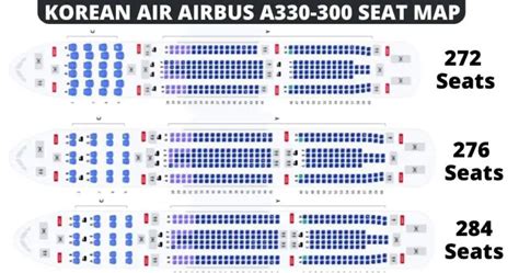 Airbus A330-300 Seat Map With Airline Configuration