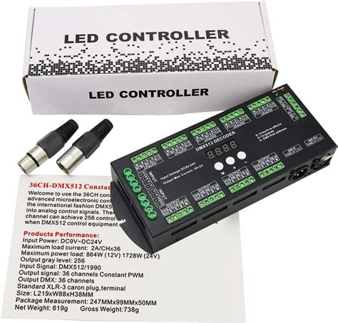 Akepo Ch Dmx Rgbw Led Digital Display Decoder Dmx Controller For