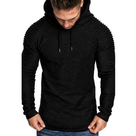 Promo Offer Brand 2018 Hoodie Solid Color Stripe Hoodies Men Fashion