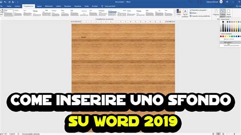 Come Cambiare Lo Sfondo Su Word