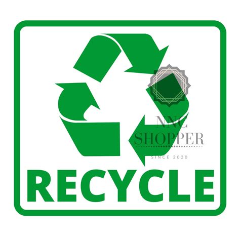 Recycling Symbol Svg Recycling Signs Trash Can Decals Svg Recycle