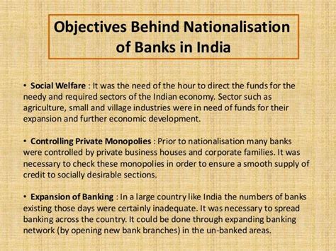 Nationalisation Of Banks In India