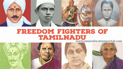 Freedom Fighters of Tamil Nadu | Male & Female Freedom Fighters of TN