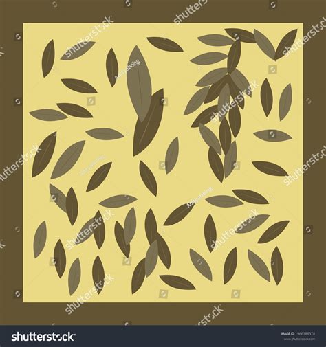 Wallpaper Art Leaf Falling Pattern Brown Stock Vector (Royalty Free ...