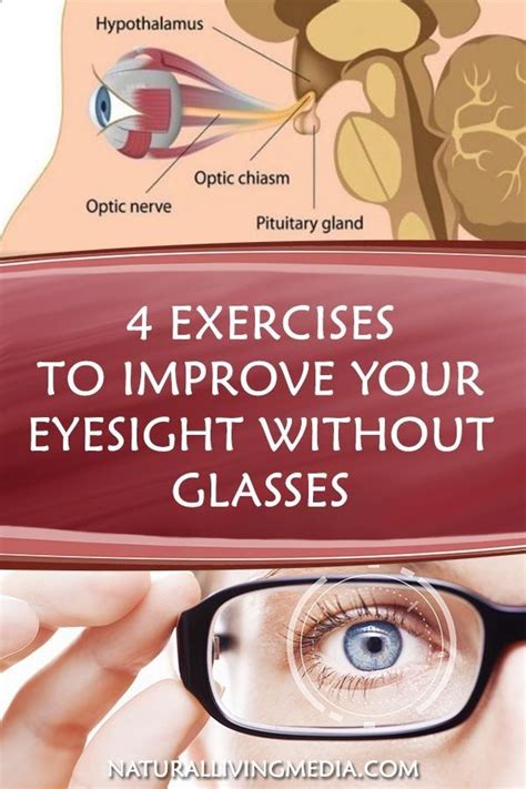 4 Exercises To Improve Your Eyesight Without Glasses Health And Fitness Tips Health Tips For