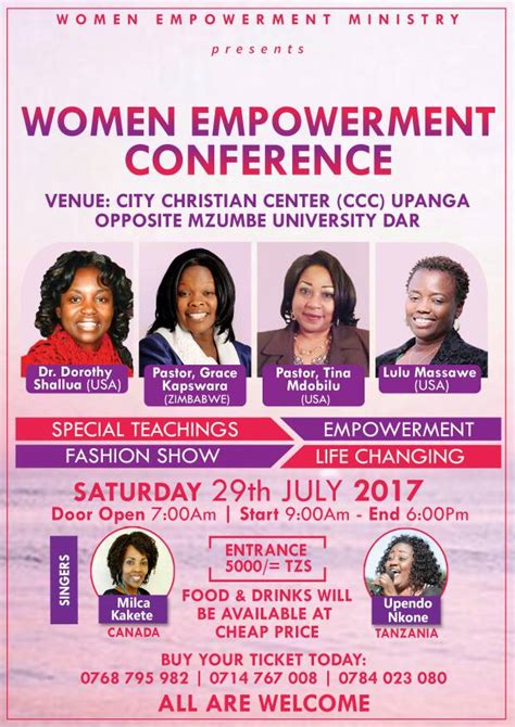 Rejoice and Rejoice: WOMEN EMPOWERMENT CONFERENCE COMING UP IN JULY ...