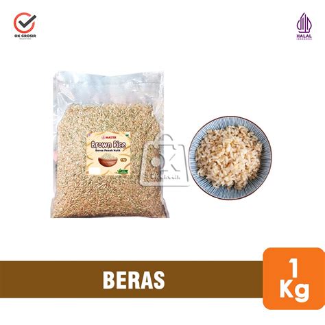 1 Kg Brown Rice Beras Pecah Kulit Beras Cokelat Lazada Indonesia