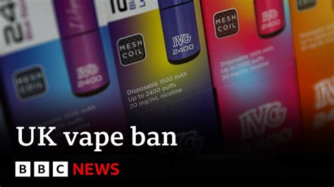 Disposable Vapes To Be Banned In Uk Bbc News Youtube