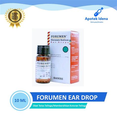 Jual FORUMEN EAR DROPS 10 ML Obat Tetes Telinga Mengencerkan Kotoran