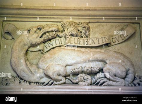 Symbol On The Wall Of Chateau D Azay Le Rideau In The Loire Valley Of