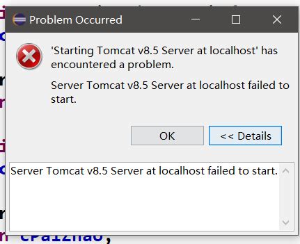 Tomcat Server Tomcat V Server At Localhost Failed To Start