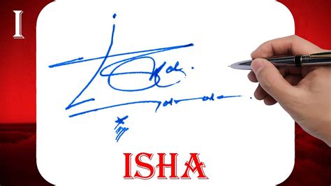 Isha Name Signature Style I Signature Style Signature Style Of My