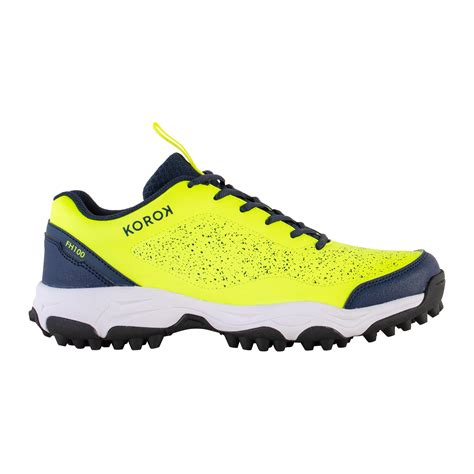 Adult Low Intensity Field Hockey Shoes FH100 - Yellow/Blue