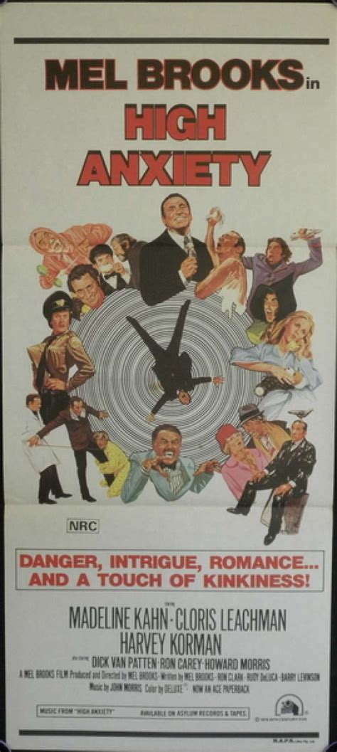 All About Movies - High Anxiety 1977 Mel Brooks Daybill movie poster