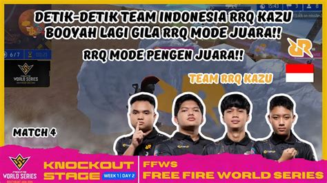 Detik Detik Rrq Kazu Booyah Rrq Mode Juara Di Match Ffws Sea