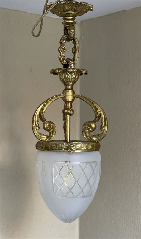 Antiques Atlas Quality French Gilt Brass Hall Lantern