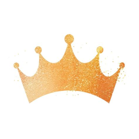 Orange Crown Icon White Background Free Photo Illustration Rawpixel