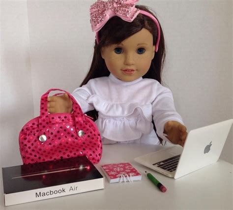 Laptop Computer Set for 18 inch American Girl Doll | Doll clothes ...