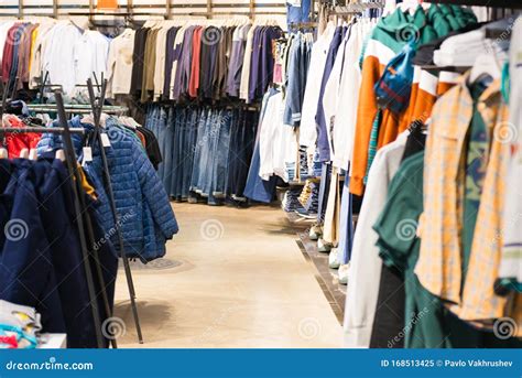 clothes section interior stock image image  commercial