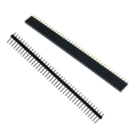 Pcs Pin Mm Header Socket Single Row Strip Male Female Pcb