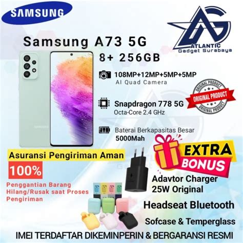 Jual Samsung Galaxy A73 5g Ram 8256gb New 100 Original Bergaransi