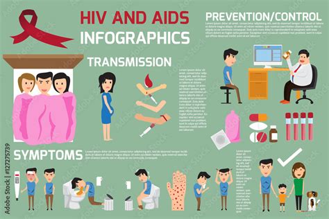 Hiv And Aids Elements Infographics This Graphics Of Health Care Stock