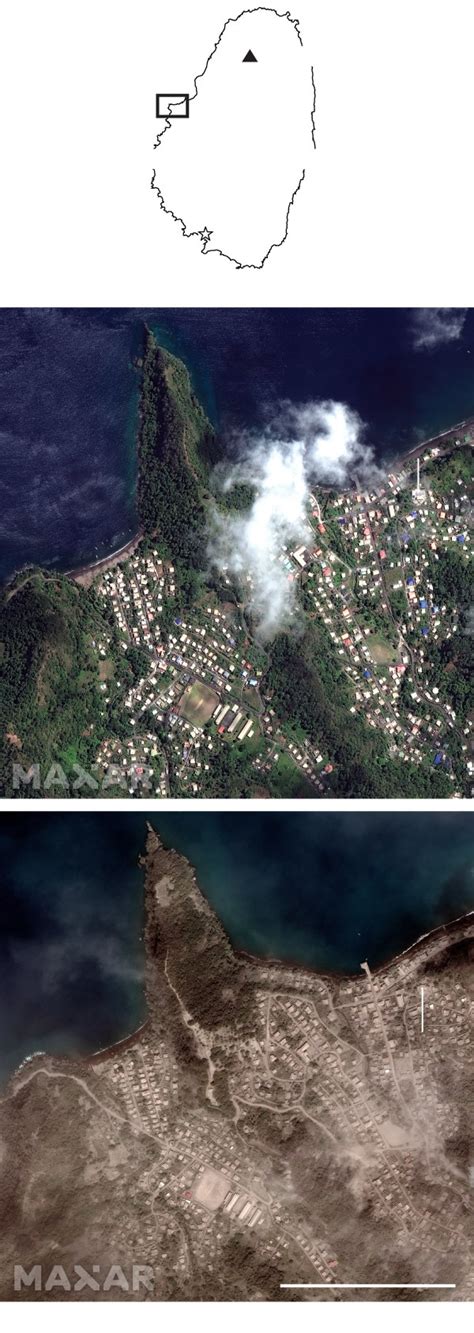 St. Vincent volcano eruptions continue, satellite images show - The ...