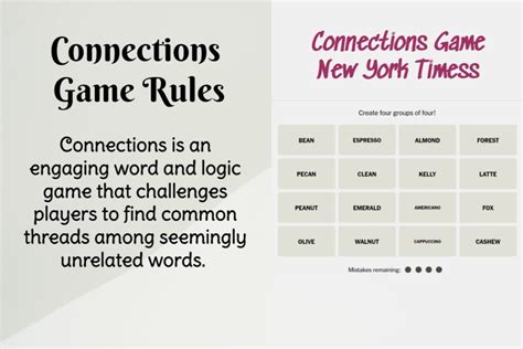 Connections Game Rules & Instructions - Miexto - Bringing Joy And Learning Through Games