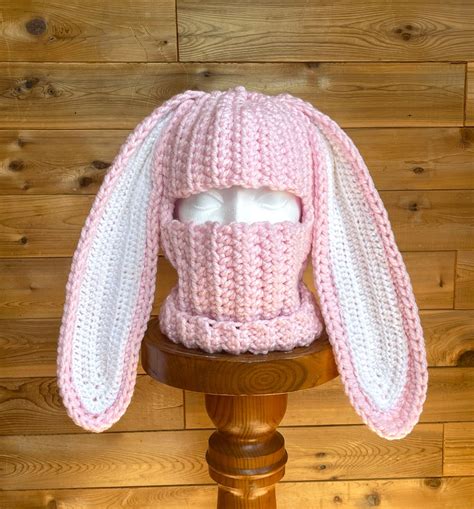 Bunny Balaclavas 2 Pdf Crochet Patterns Etsy Canada