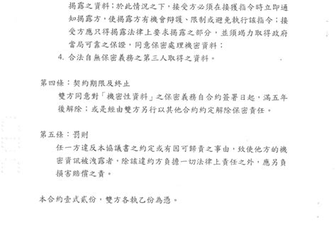 高端合約曝光了！莊人祥秀保密條款：只有保密5年 沒有「封存30年」